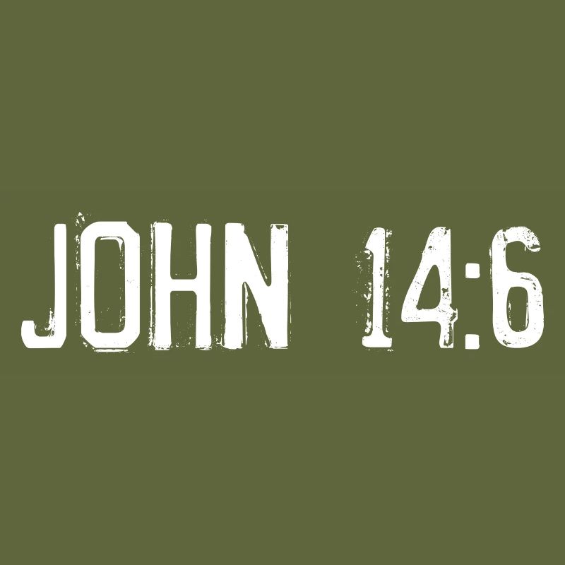 John 14:6 Bible Verse Vintage Distressed