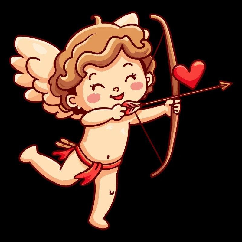 Ange de la Saint-Valentin en amour Cupidon
