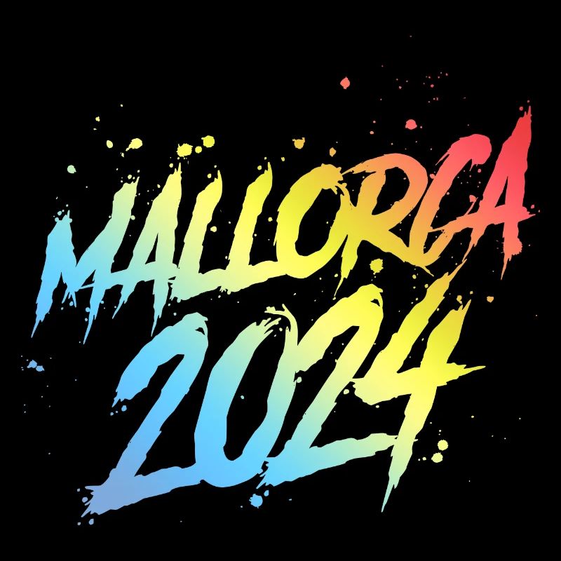 Majorque 2024 Équipe de vacances colorée