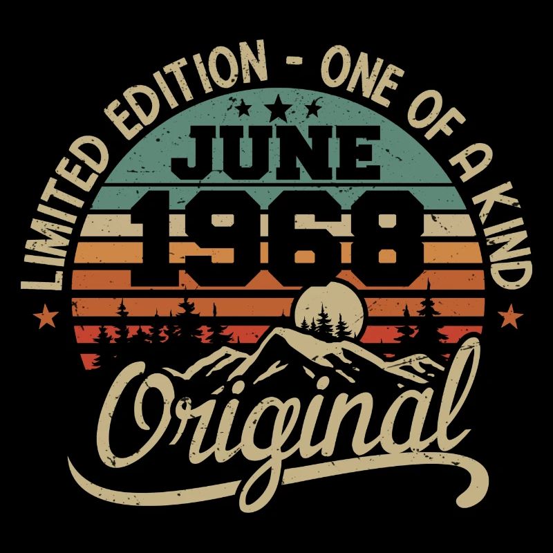 1968 Juni 1968 Original - Juni 1968 Geburtstag