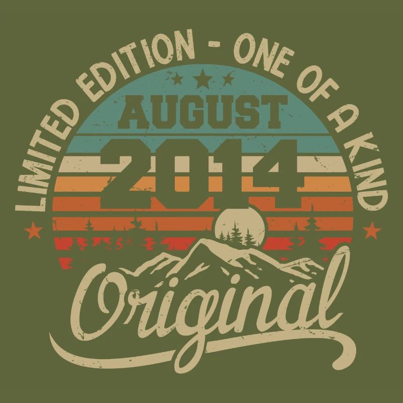 August 2014 Birthday Gift - Born in August 2014