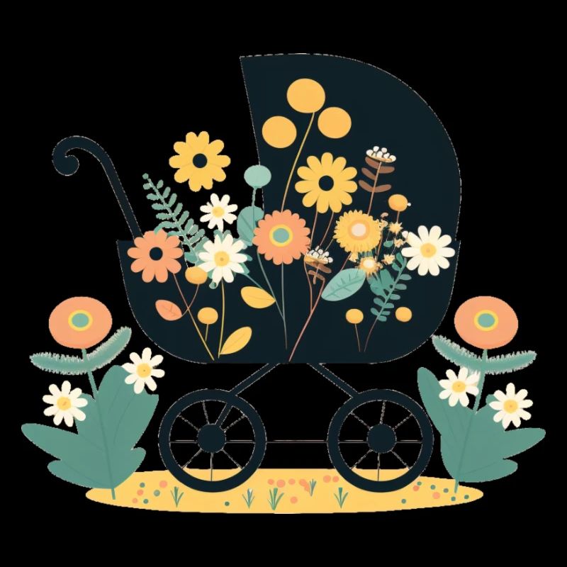 Flowery stroller 5