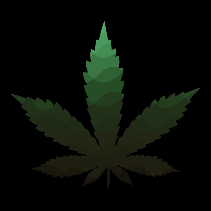 green marijuana leaf
