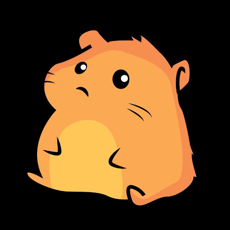 Petit hamster potelé