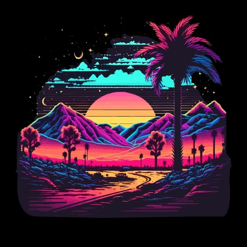 Synth-Landschaft