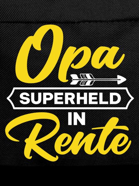 Opa Superheld in Rente Spruch