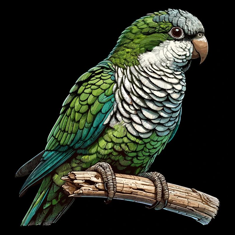 Quaker Parrot Monk Parakeet