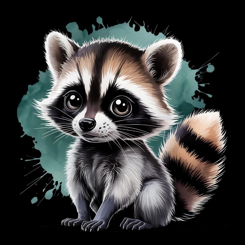 Süßer Waschbär