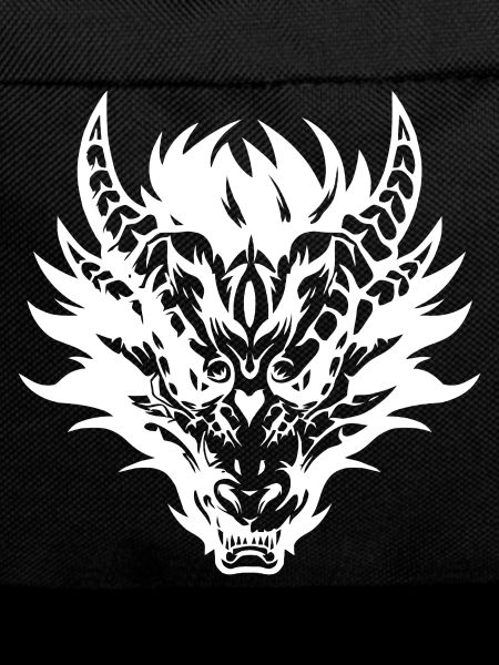 Intricate Tribal Dragon Mask Design