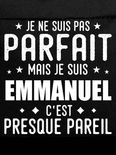 Emmanuel: authentic, imperfect, top, perfection