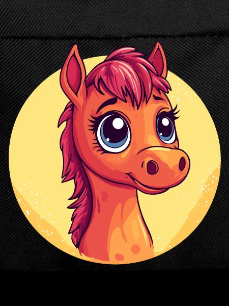 Cuddly Pony Portrait Cartoon