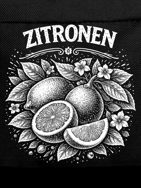 Lemons illustration in black and white