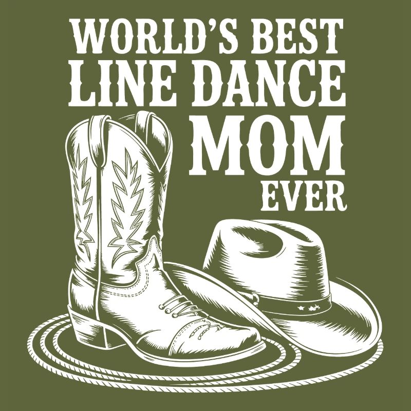 Maman LineDance avec des bottes de cowboy