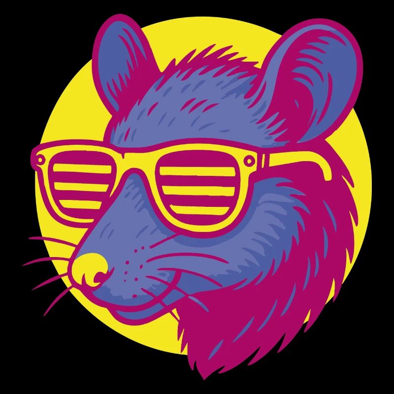 Ratte mit Sonnenbrille