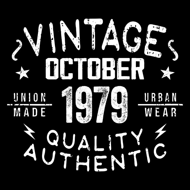 Born in October 1979 Gift in October - 1979