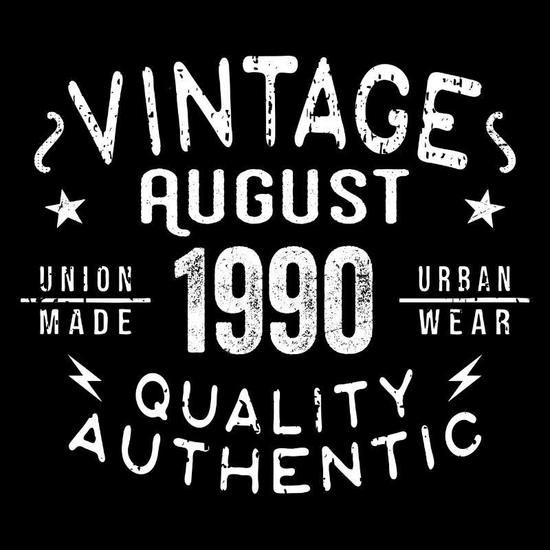 August 1990 Birthday Gift August 1990 Retro