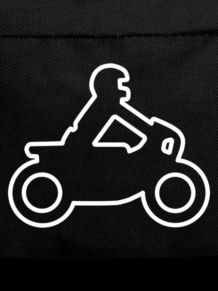 Motorcycle contour (white)