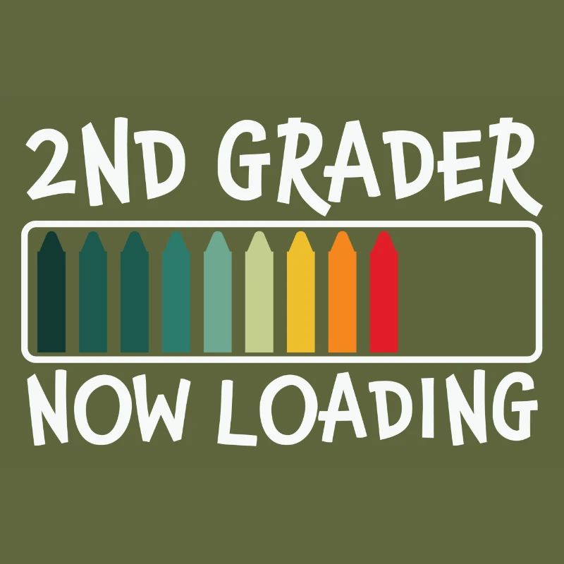 2nd grader now loading 2nd class shirt
