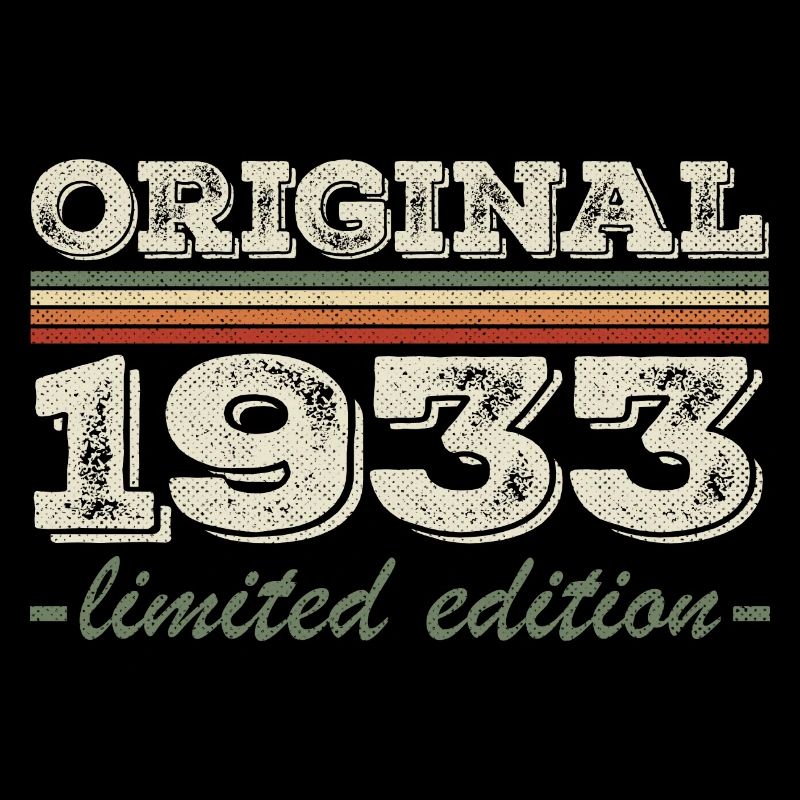 Légende depuis 1933 Né en 1933 Anniversaire 1933