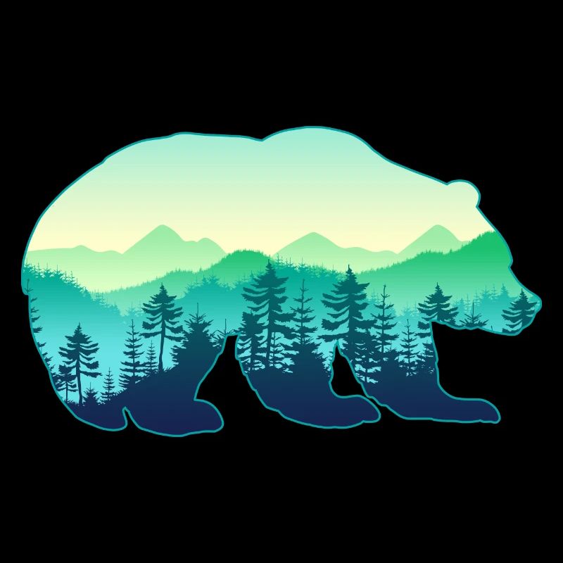 Hunter, Mountaineer, Hiker, Bear