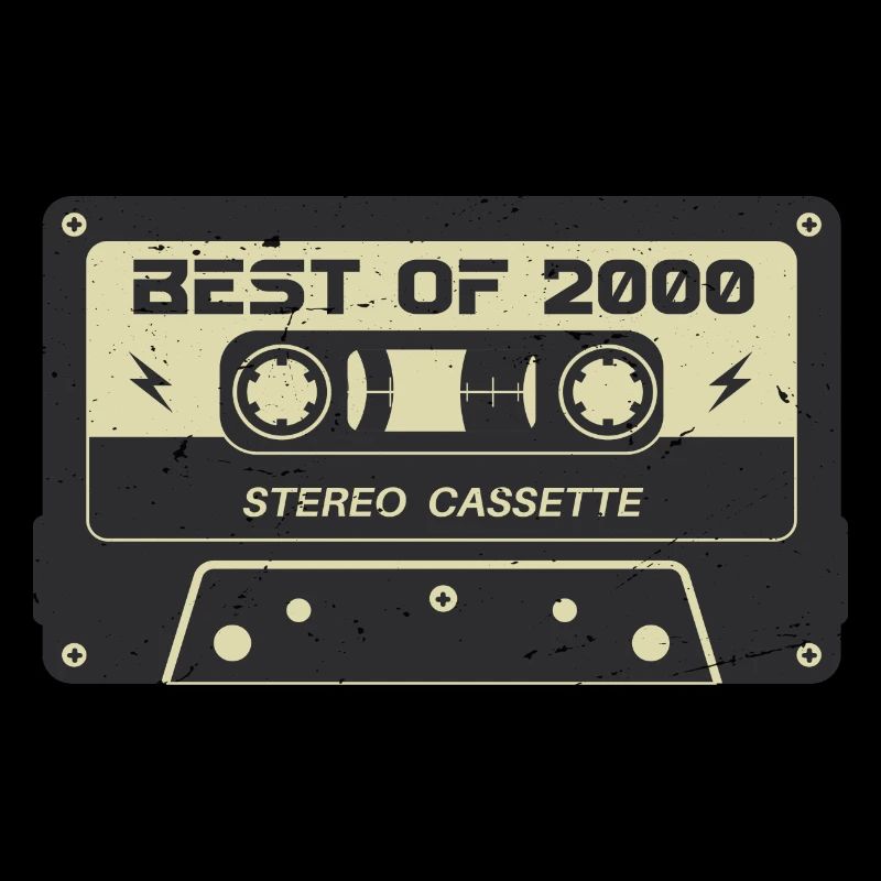 Retro Kassette 2000 vintage 2000 Geburtstag 2000