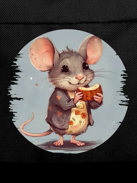Mouse with chocolate bar