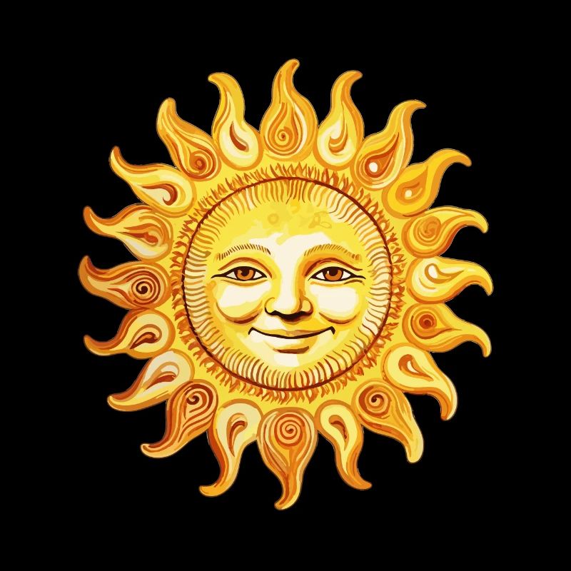 Sun smiling - playful charisma