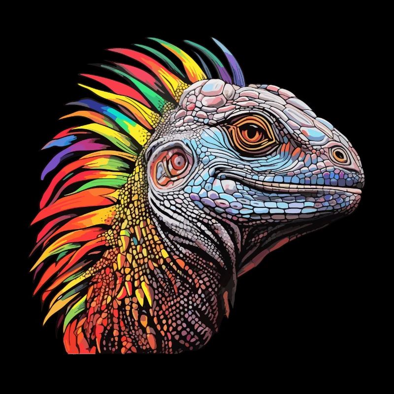 Kaleidoscopic reptile