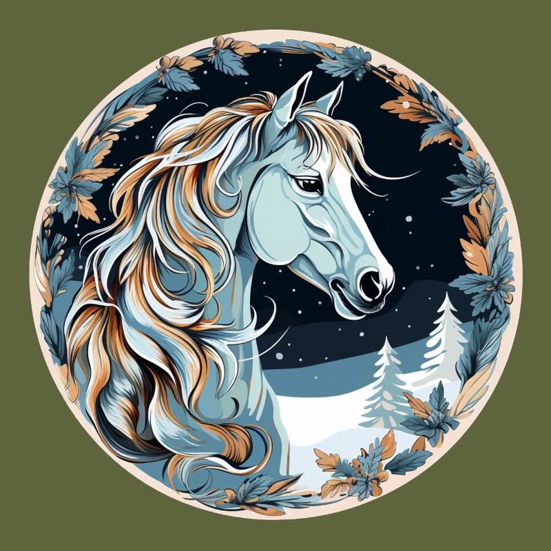 Cheval Boho d’hiver
