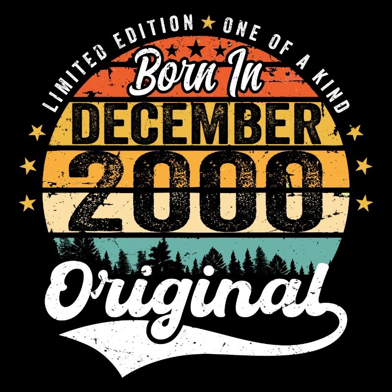 Original décembre 2000 Vintage anniversaire 2000