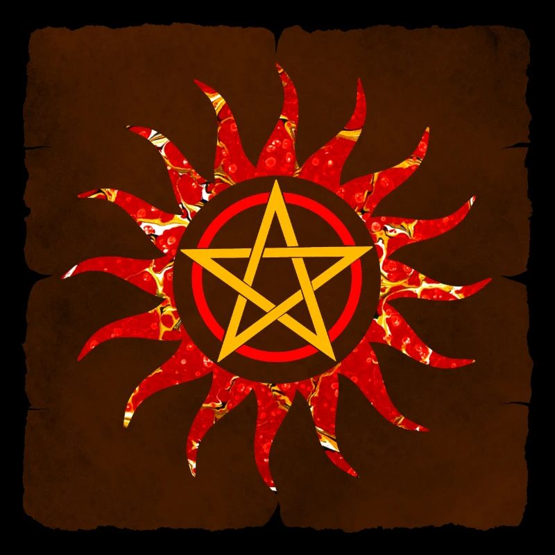 Pentagramme en soleil E 232