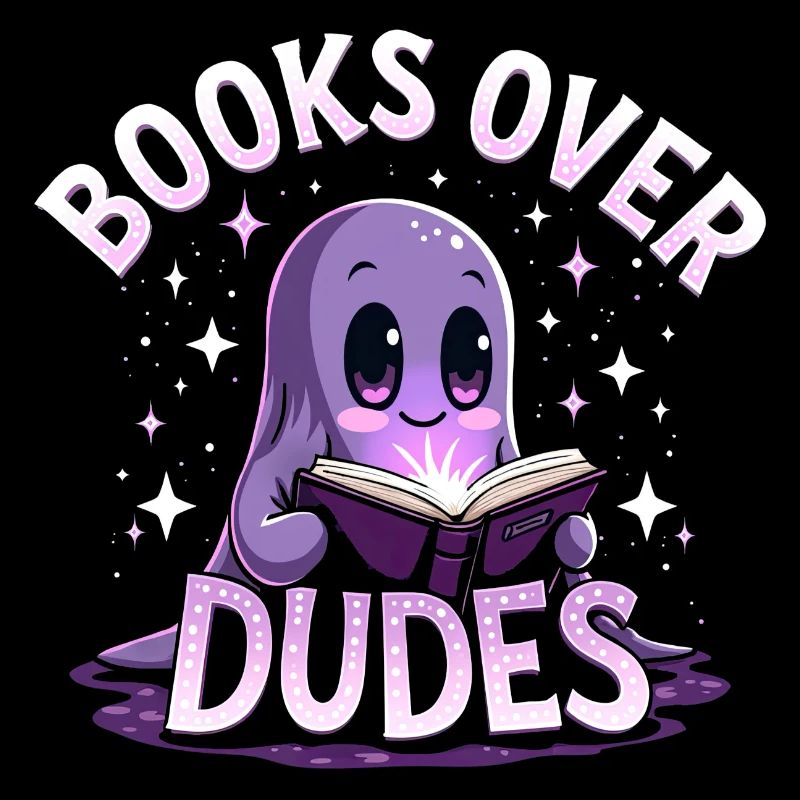 Ghost Woman Loves Reading Halloween