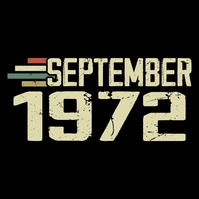 September 1972 Vintage Geschenkidee September 1972