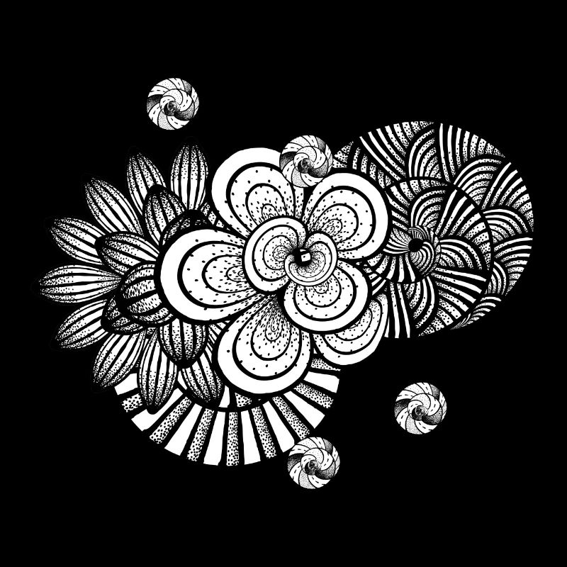 white and black - abstract - design