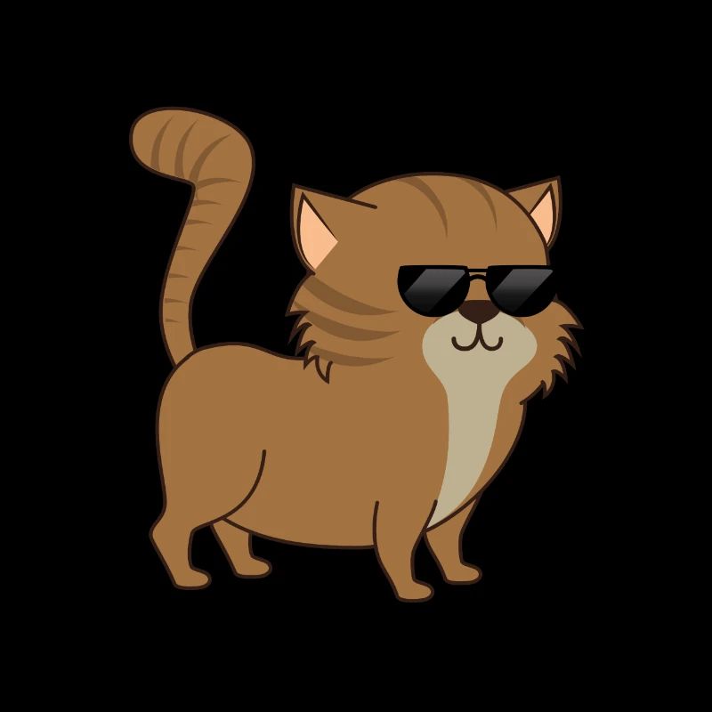Cool Cat cool cat Chat mignon avec des lunettes de soleil