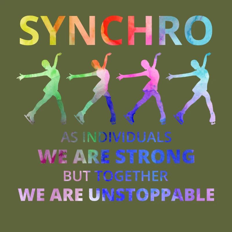 Synchro Synchronized Figure Skating Ice Skater