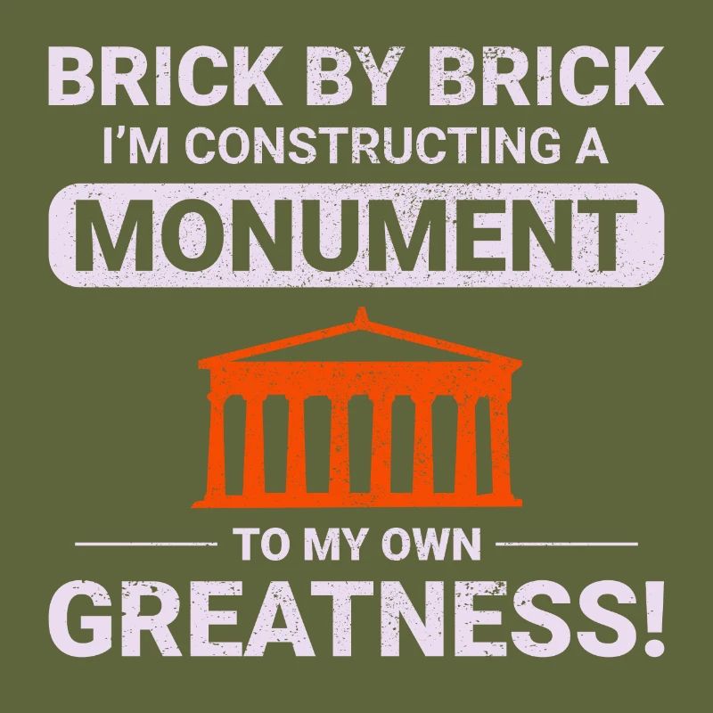 Monumental Brick Mastery: Humorous Bricklayer