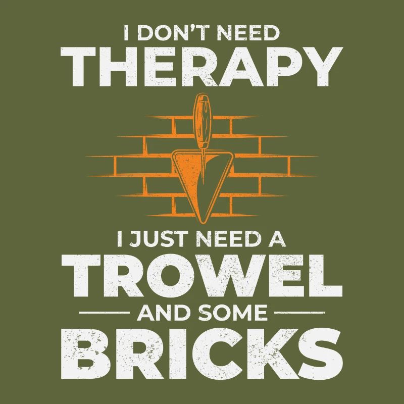 Bricklayer Therapy Trowels and Bricks Brick Mason
