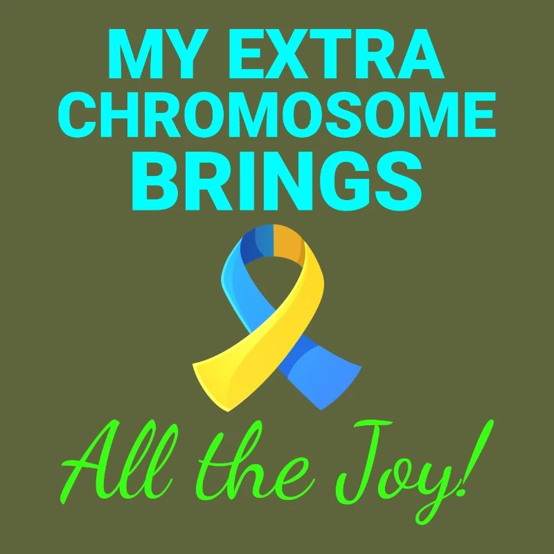 Down-Syndrom-Bewusstsein Joyful Extra Chromosom