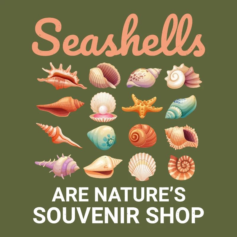 Seashells Collector Beachcomber Sea Shell Ocean