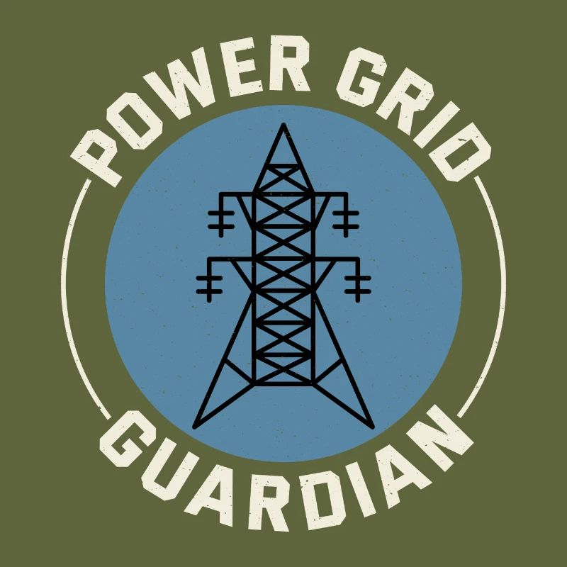 Lineman Power Grid Wächter Elektrizität Arbeitsheld