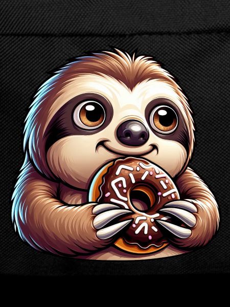Sloth Cartoon Donut Candy Funny
