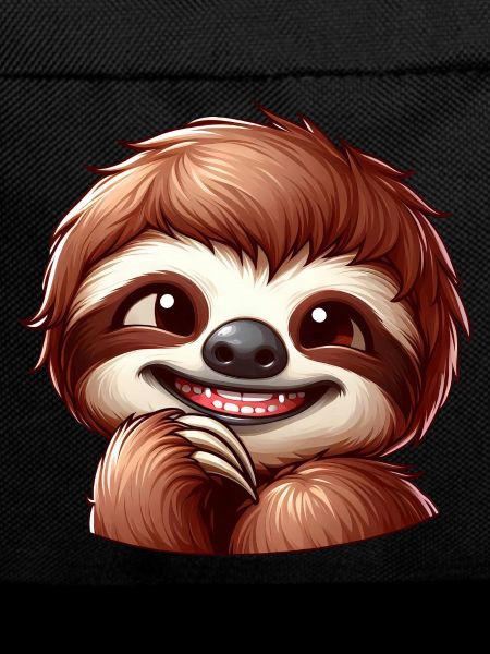 Cute shy sloth cartoon