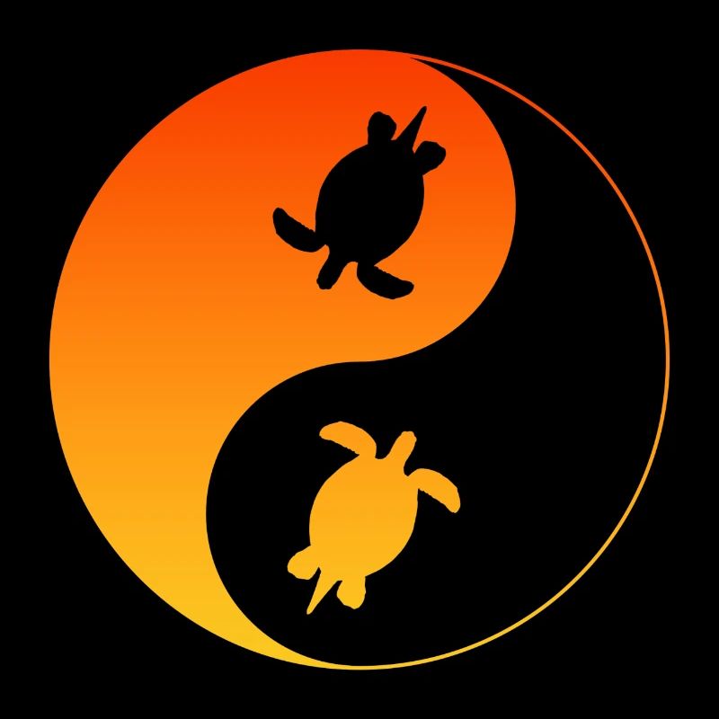 Schildkröte Yin Yang Turtle