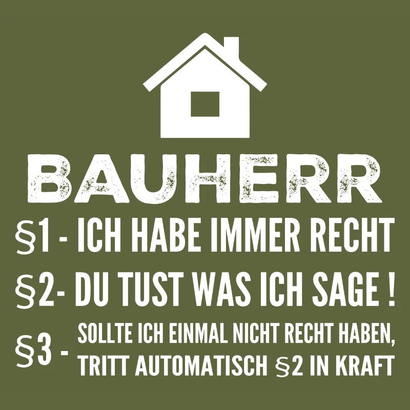 Builder House Construction Site Funny Gift