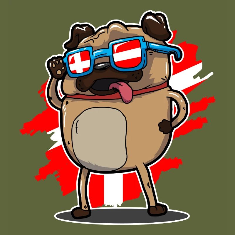 DENMARK PUG SHIRT