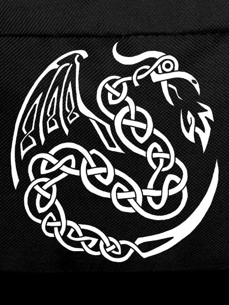 White celtic dragon