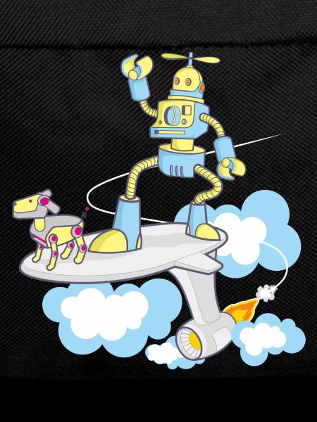 robot dog surfing