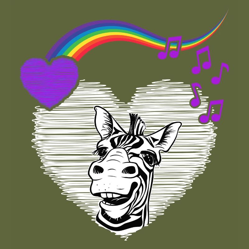 LGTB Zebra Rainbow Pride queer Zebra Fur