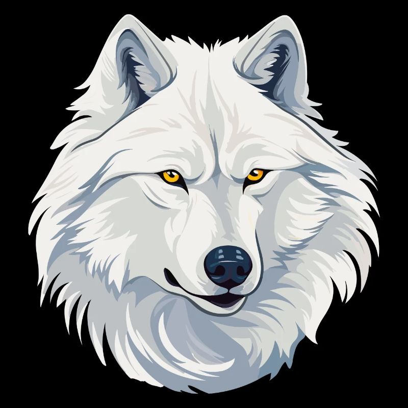 Weißer Wolf